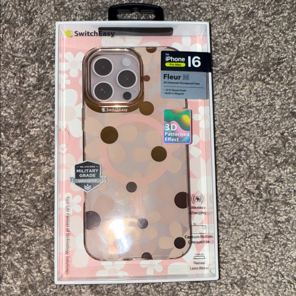 SwitchEasy iPhone 16 Pro Max Case - Pink and Brown